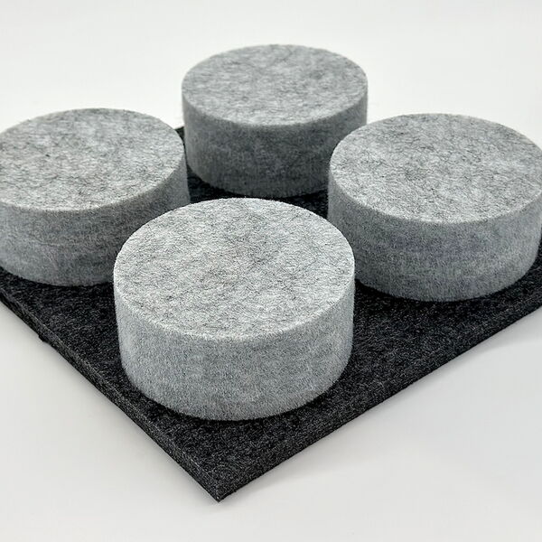 Round - Light Gray on Dark Gray