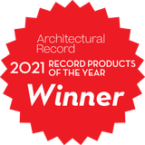 2021 Architectural Record Product of the Year Winner Badge in Red